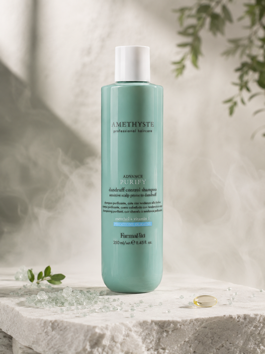 Revitalizing Anti-Dandruff Shampoo with Menthol and Vitamin E Farmavita Amethyste S.